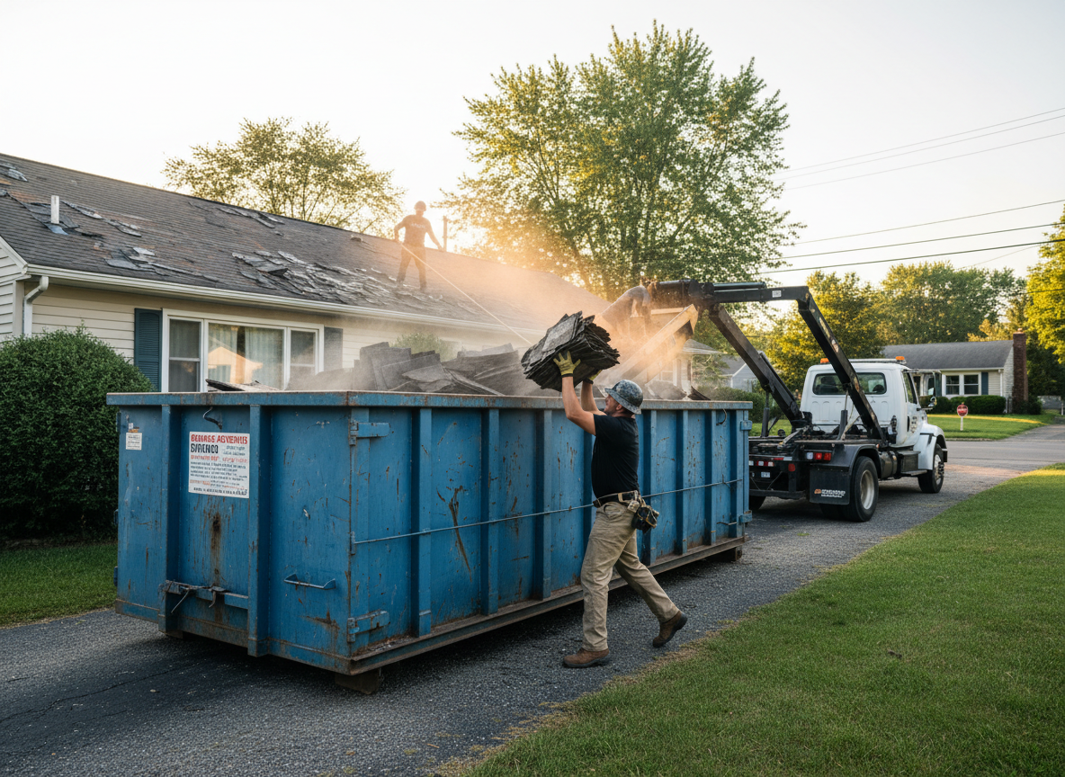 Roofing Dumpster Rental in Meriden